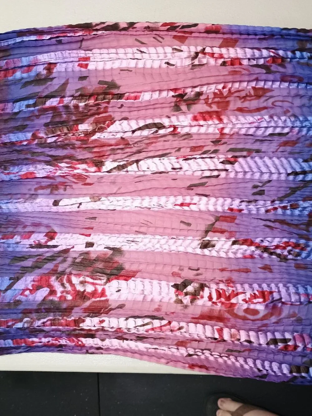 Silky Crinkled Multiway Wrap Scarf